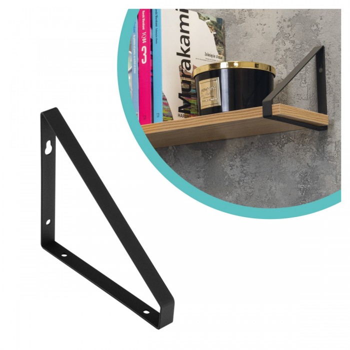 Konzole/držák police - černá - WFB Domax Home - 1