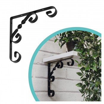 Dekorativní držák na police - ocel - WO Velano - 4