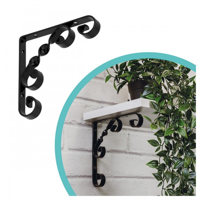 Dekorativní držák na police - ocel - WO Velano - 1