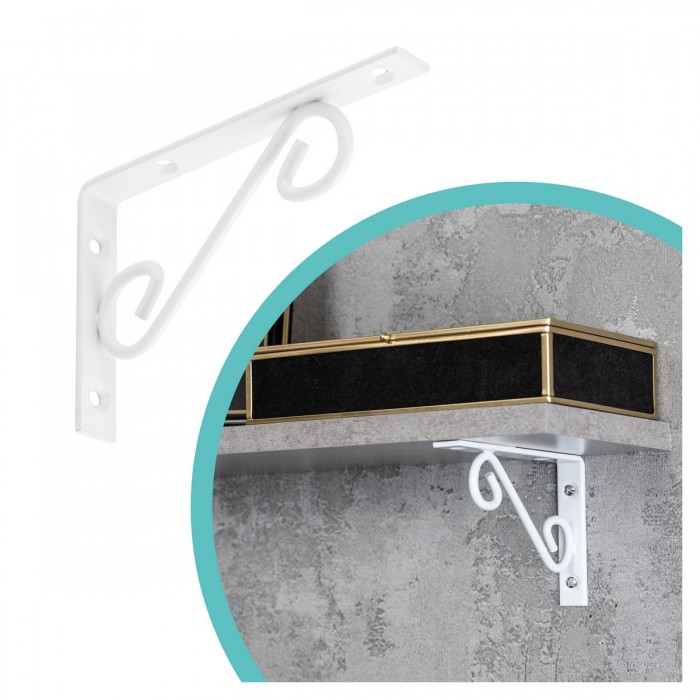 Dekorativní držák na police - ocel - WOP Velano - 1