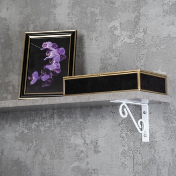 Dekorativní držák na police - ocel - WOP Velano - 10