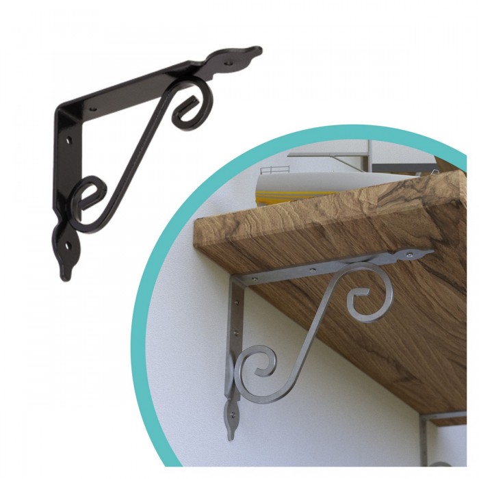 Dekorativní držák na police - ocel - WOZ Velano - 1