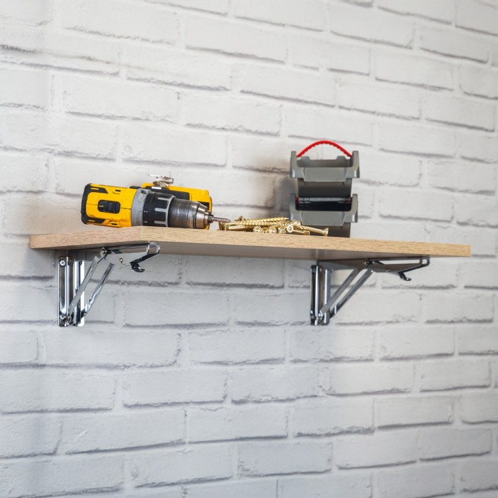 2x Konzole skládací - chromovaná - WSA Velano - 9