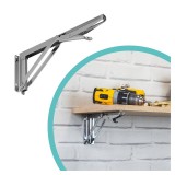 2x Konzole skládací - chromovaná - WSA Velano - 1