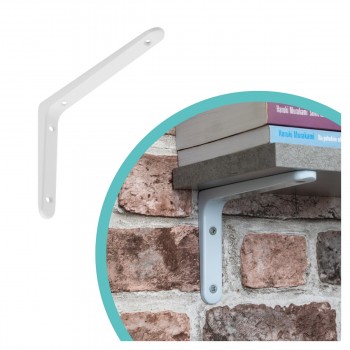 Konzole/držák police - bílá - hliníková - WFM Domax Home - 4