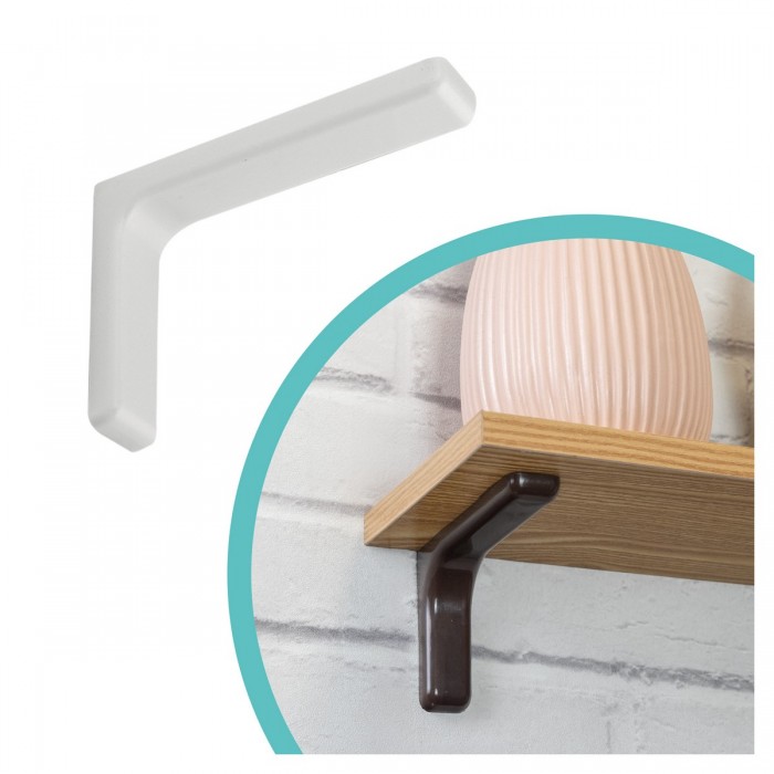 Rovný držák police bílá - WSPP Velano - 1