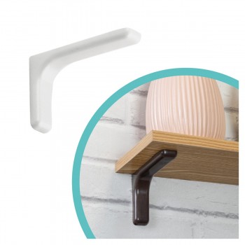 Rovný držák police bílá - WSPP Velano - 4