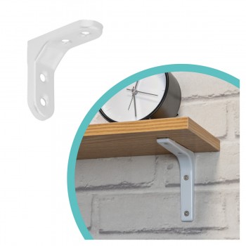 Konzole/držák police - jednoduchý bílý - WSM Velano - 4