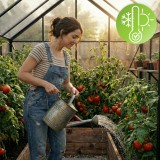 Polykarbonátový zahradní skleník - černý - Verbena II - 3x2,5m GRINDI - 5