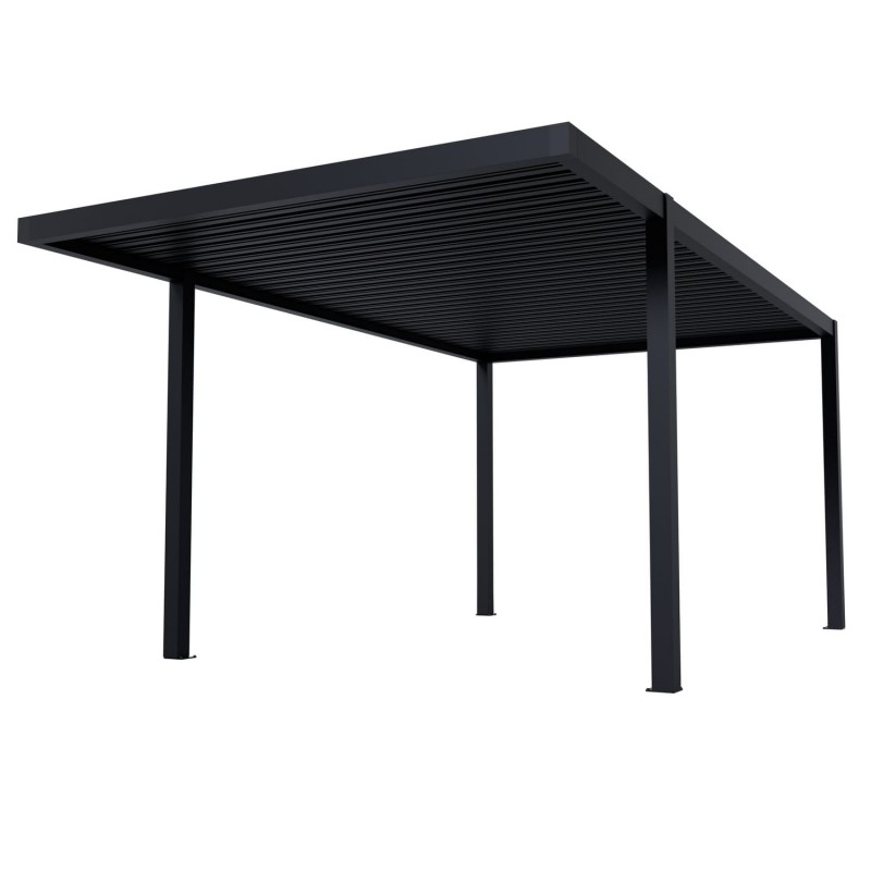 copy of Pergola - přístřešek pro auto - šedá - hliníková - Tilos II - 505x300x220 GRINDI IN THE GARDEN - 1