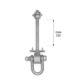 Schaukelhaken Typ D - MHD 120-130 DMX - 2