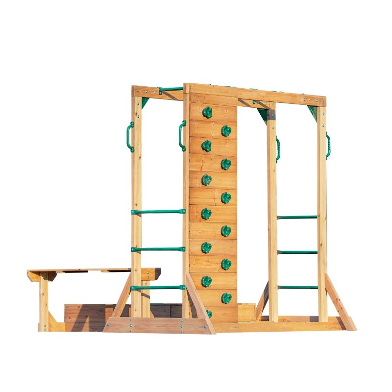 copy of Plac zabaw ogrodowy dla dzieci huśtawka drewniana 3 osobowa Funland I GRINDI - 8