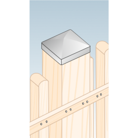 Pfostenkappe Pfostenabdeckung Feuerverzinkt - DK DMX - 2