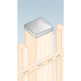 Pfostenkappe Pfostenabdeckung Feuerverzinkt - DK DMX - 2
