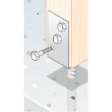 Holzschraube PWD 50-60x10 DMX - 2