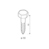 Holzschraube PWD 50-60x10 DMX - 3