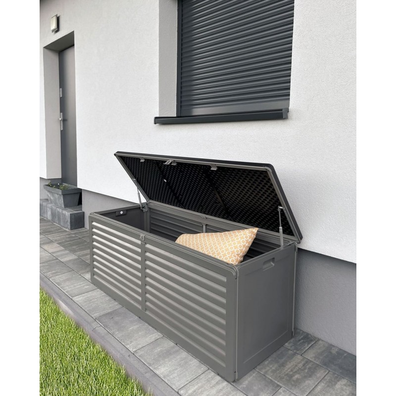 Zahradní box Larus - 390 litrů - tmavě šedá