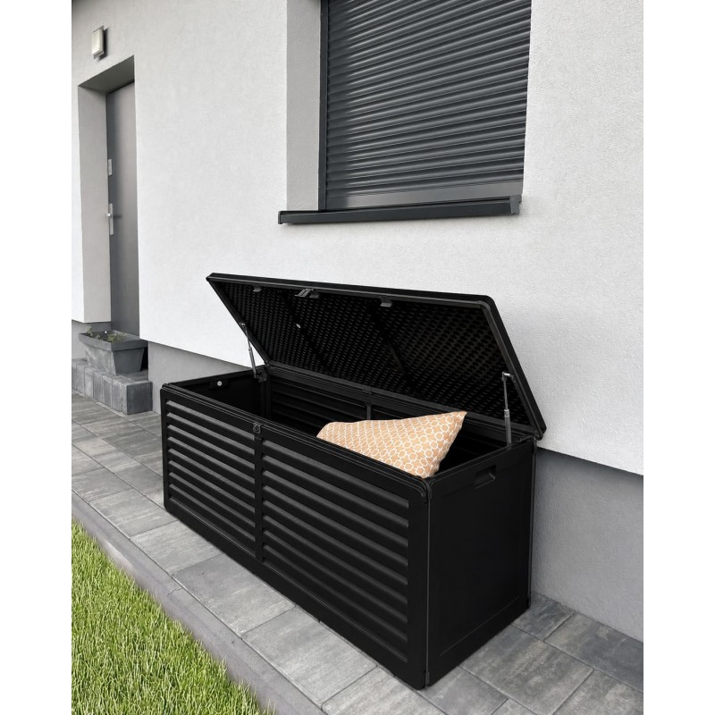 Zahradní box Larus - 390 litrů - černá
