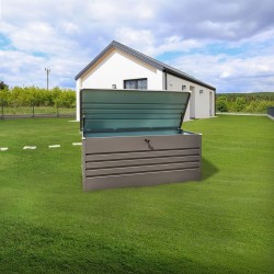 Zahradní kovový box - 600l - 165x70x62 - Orto II šedý