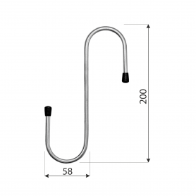 Wandhaken HDS 200x58 Velano - 4