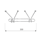 Garderobenleiste WUD CHROM Velano - 3