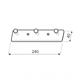 Garderobenleiste WUF CHROM Velano - 3