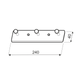 Garderobenleiste WUF CHROM Velano - 3