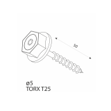 Dekorativ Schraube SDCS DMX - 4