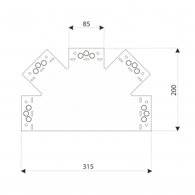 SDLPC - Flachverbinder DMX - 4