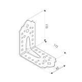 SDSKP - Schwerlast-Winkelverbinder mit Sicke DMX - 3