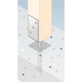 Stützenfuß - Typ L - PS 84x130x90x5,0 GRUNDLINE - 3