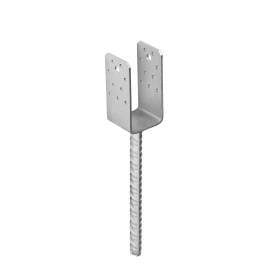 Stützenfuß Zink galvanisiert silbern - PSS GRUNDLINE - 2