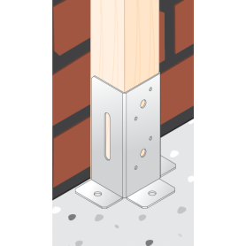 Stützenfuß - PSP DX 46x102x41x1,5 GRUNDLINE - 10