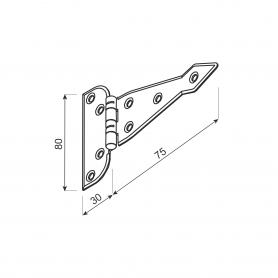 Dekorative Deckelscharnier - ZAT DMX - 2
