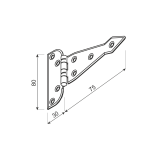Dekorative Deckelscharnier - ZAT DMX - 2