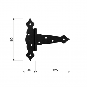 Dekorative Deckelscharnier - ZTO DMX - 2