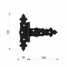 Dekorative Deckelscharnier - ZTD DMX - 2