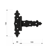 Dekorative Deckelscharnier - ZTD DMX - 2