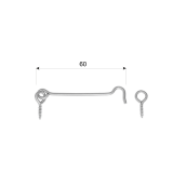 Sturmhaken mit Öse - ZHK DMX - 2