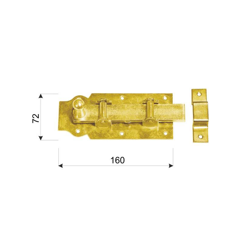 Rollen-Schlossriegel mit Schlaufe - WR DMX - 2