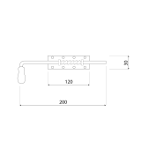 Federriegel mit Holzhebel - WSP DMX - 2
