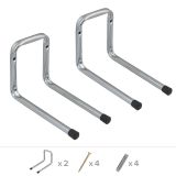 Wandhaken, Garagehalter, Gerätehaken, Garagen haken - H2P Velano - 2