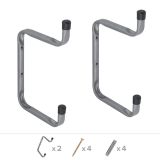 Wanddhaken für 2 Regalboden W2P 200x250 Velano - 2