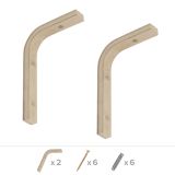 Konsole, Regalhalter WDGL 150x100 Velano - 2