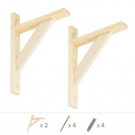 Konsole, Regalhalter WDW KIEFE Velano - 2