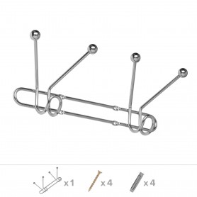 Garderobenleiste WUD CHROM Velano - 2