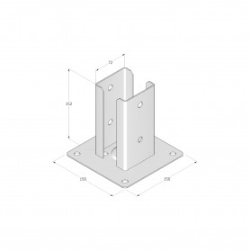 Stützenfuß - PSPD GRUNDLINE - 2