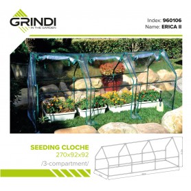 copy of Szklarnia ogrodowa Crocus II 70x50x158 - 4-półkowa Grindi - 15