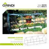 copy of Szklarnia ogrodowa Crocus II 70x50x158 - 4-półkowa Grindi - 15