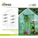 copy of Szklarnia ogrodowa Crocus II 70x50x158 - 4-półkowa Grindi - 13